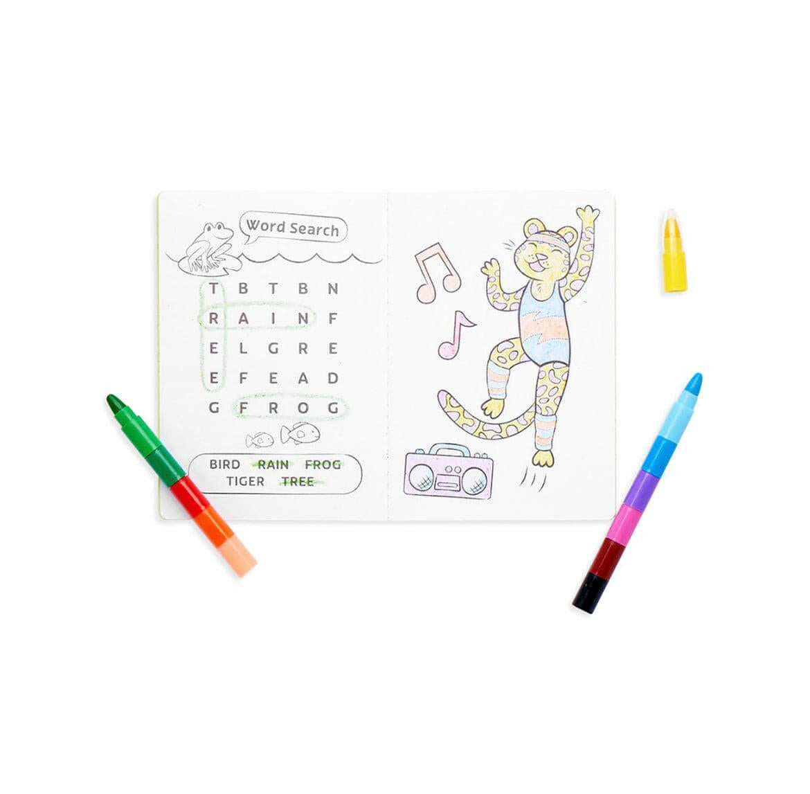 Mini Traveller Colouring & Activity Kit - Jungle Friends.