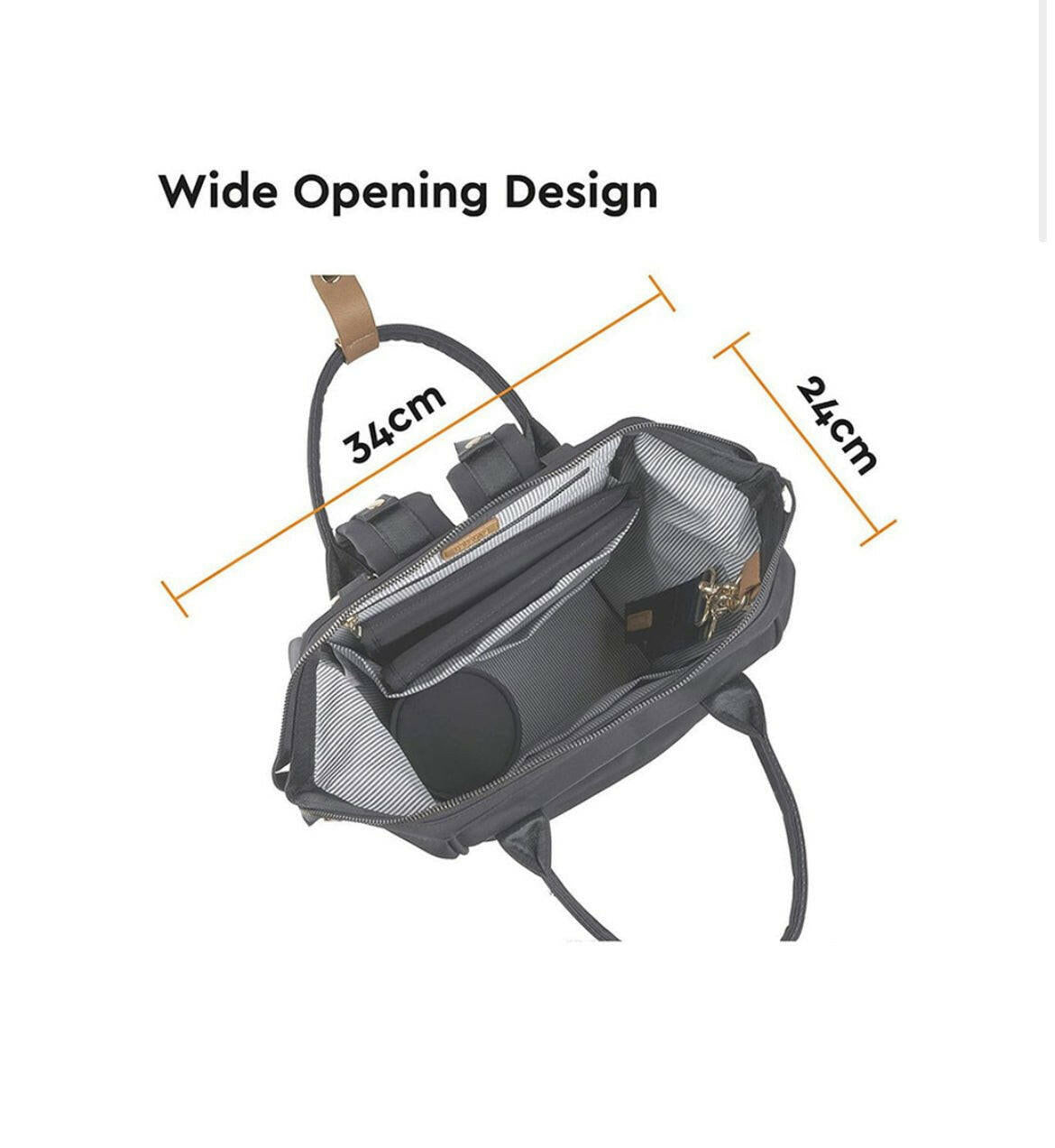 BabaBing - Mani Backpack Changing Bag - Black.