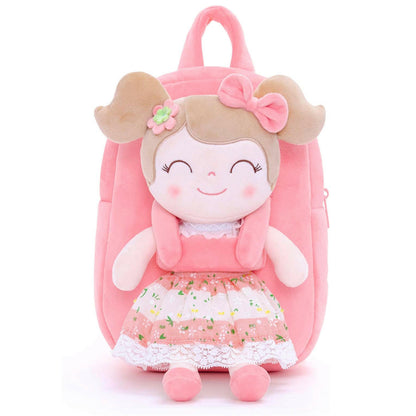 Baby Girl Gift Toddler Backpack with Spring Girl Doll by Gloveleya.