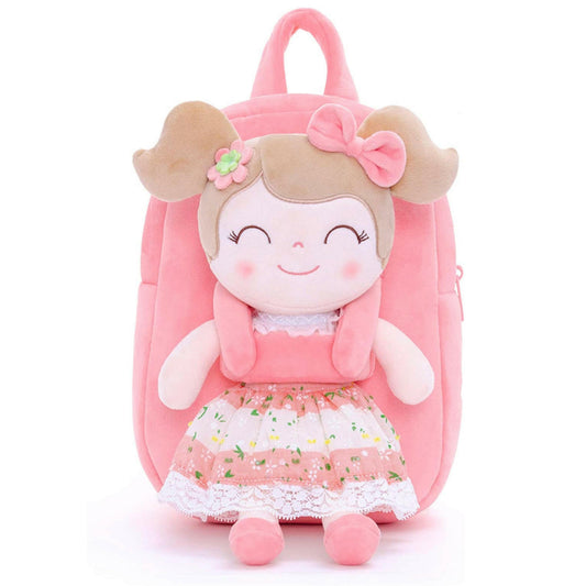 Baby Girl Gift Toddler Backpack with Spring Girl Doll by Gloveleya.