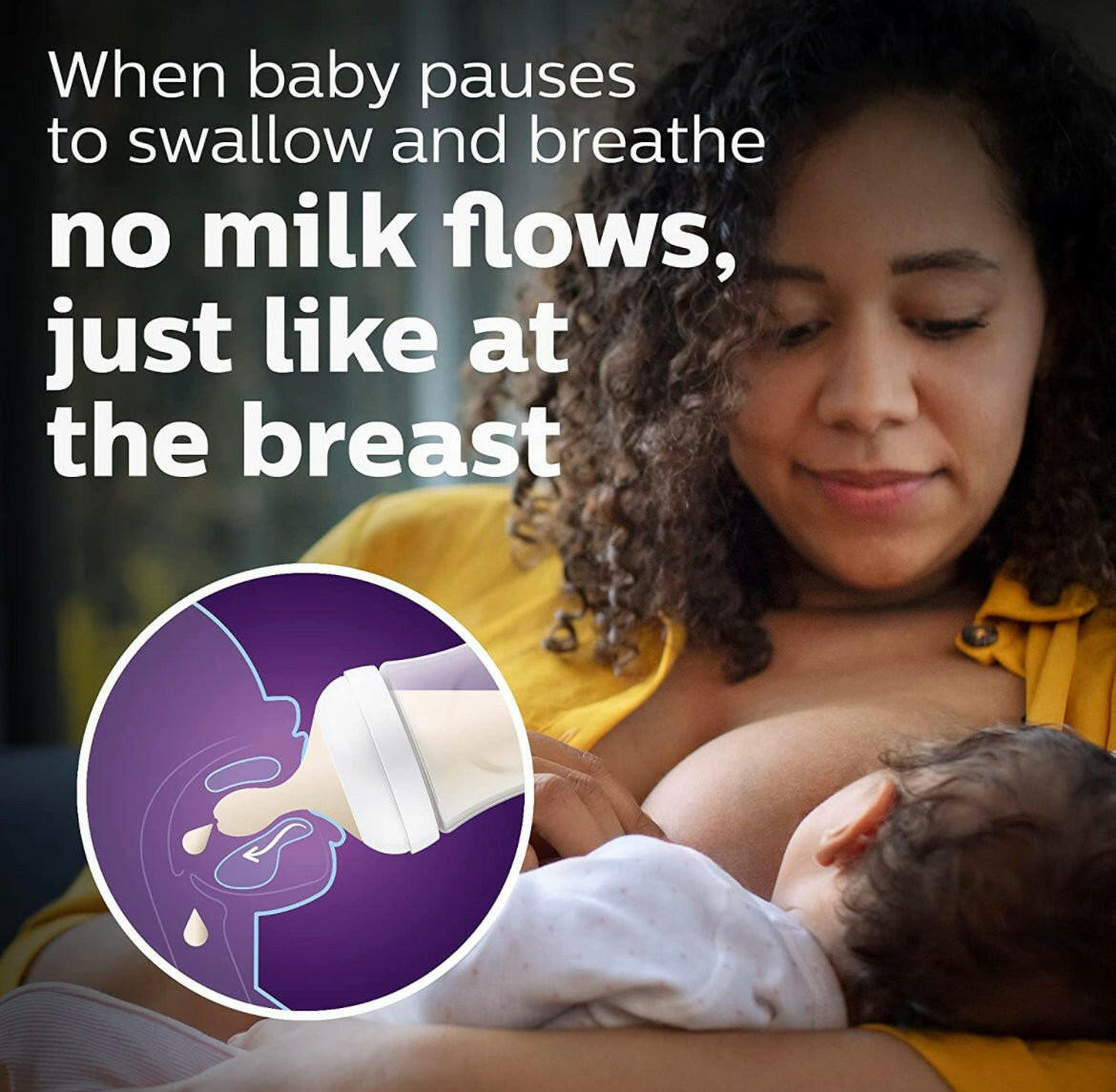 Natural Baby Bottle Nipples by Philips AVENT, Flow 5, 6M+, 2pk.