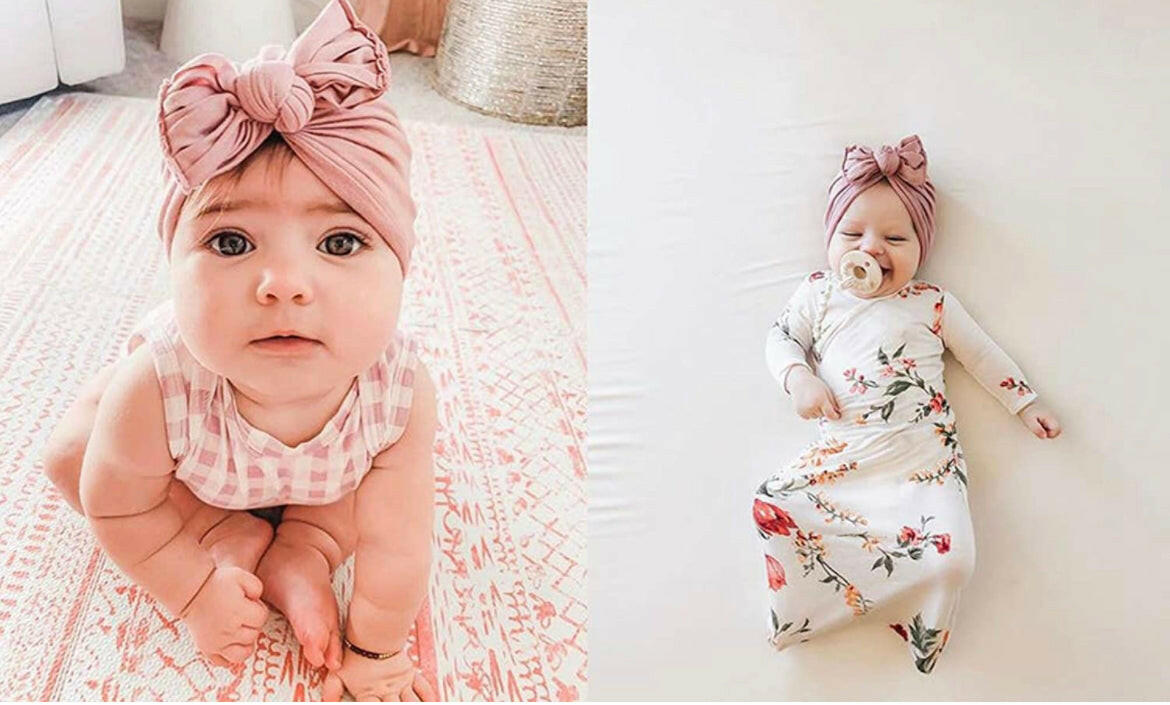Baby Girls Turban ,Hat Hair Accessories 3-36M.