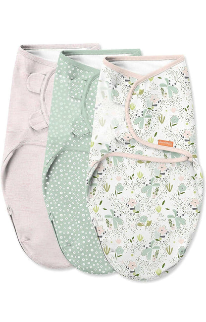 SwaddleMe Easy Change Swaddle(Peekaboo Panda) - Size Small/Medium, 0-3 Months, Pack of 3.