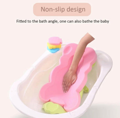 Soft Infant Bath Sponge Skid Proof Baby Bath Mat Newborn Odor Free.