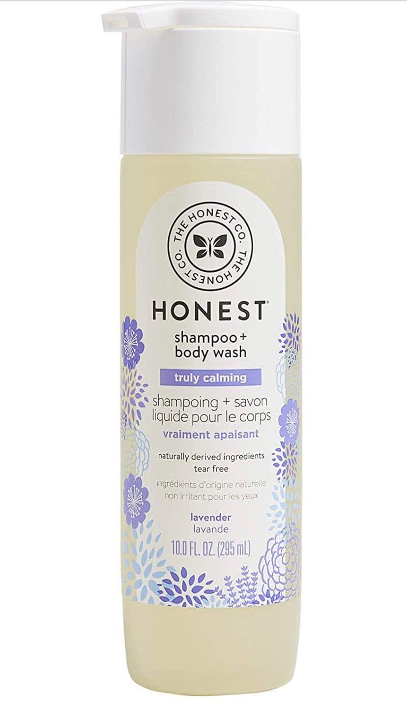 The Honest Company Truly Calming Lavender Shampoo + Body Wash, Tear Free Baby Shampoo , Naturally Derived Ingredients, Sulfate & Paraben Free Baby Wash, 10 Fl Oz.
