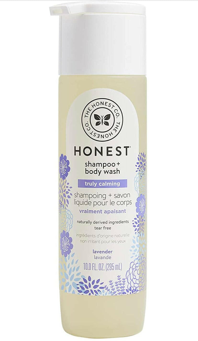 The Honest Company Truly Calming Lavender Shampoo + Body Wash, Tear Free Baby Shampoo , Naturally Derived Ingredients, Sulfate & Paraben Free Baby Wash, 10 Fl Oz.