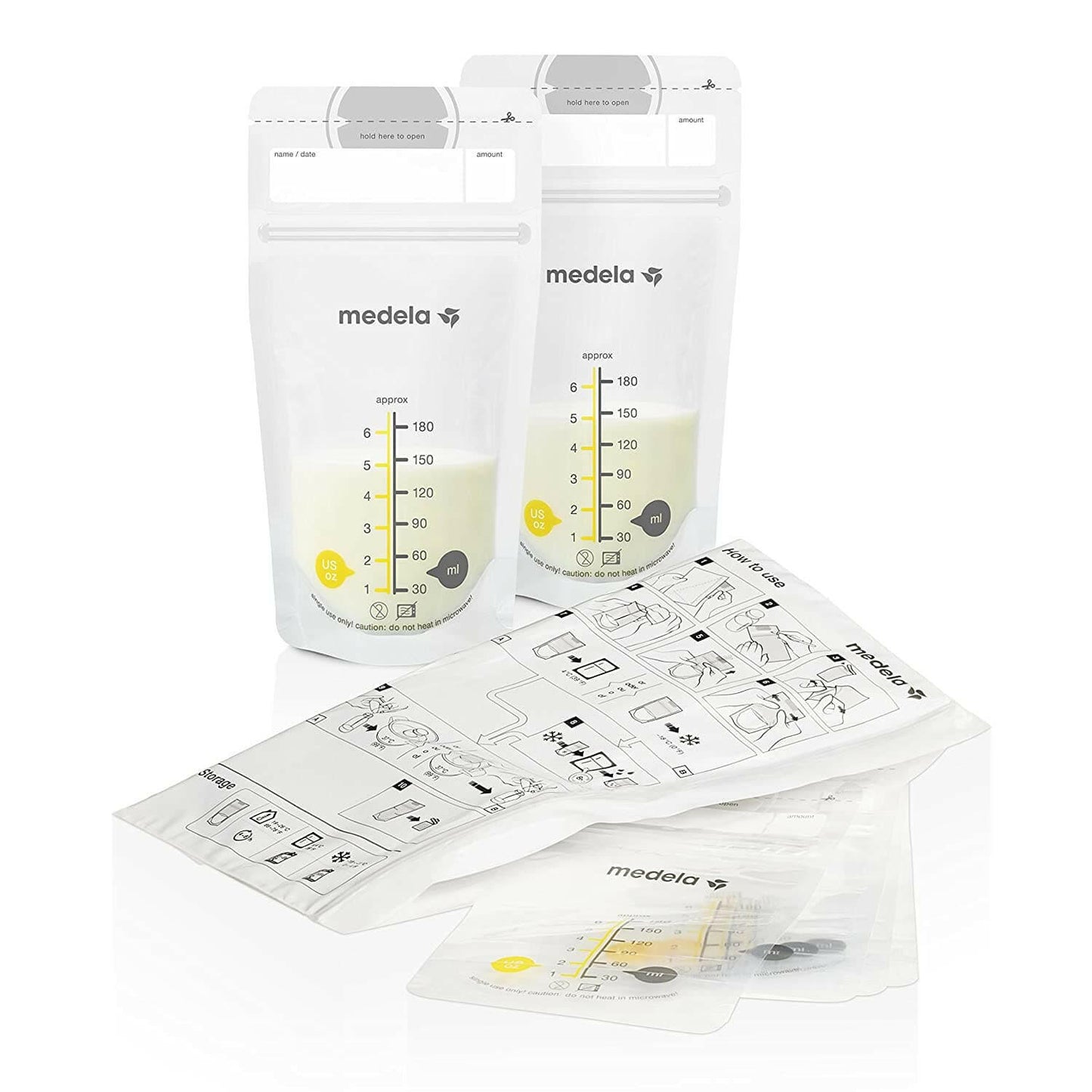 Medela Breast Milk Storage Bags, 50 Count.