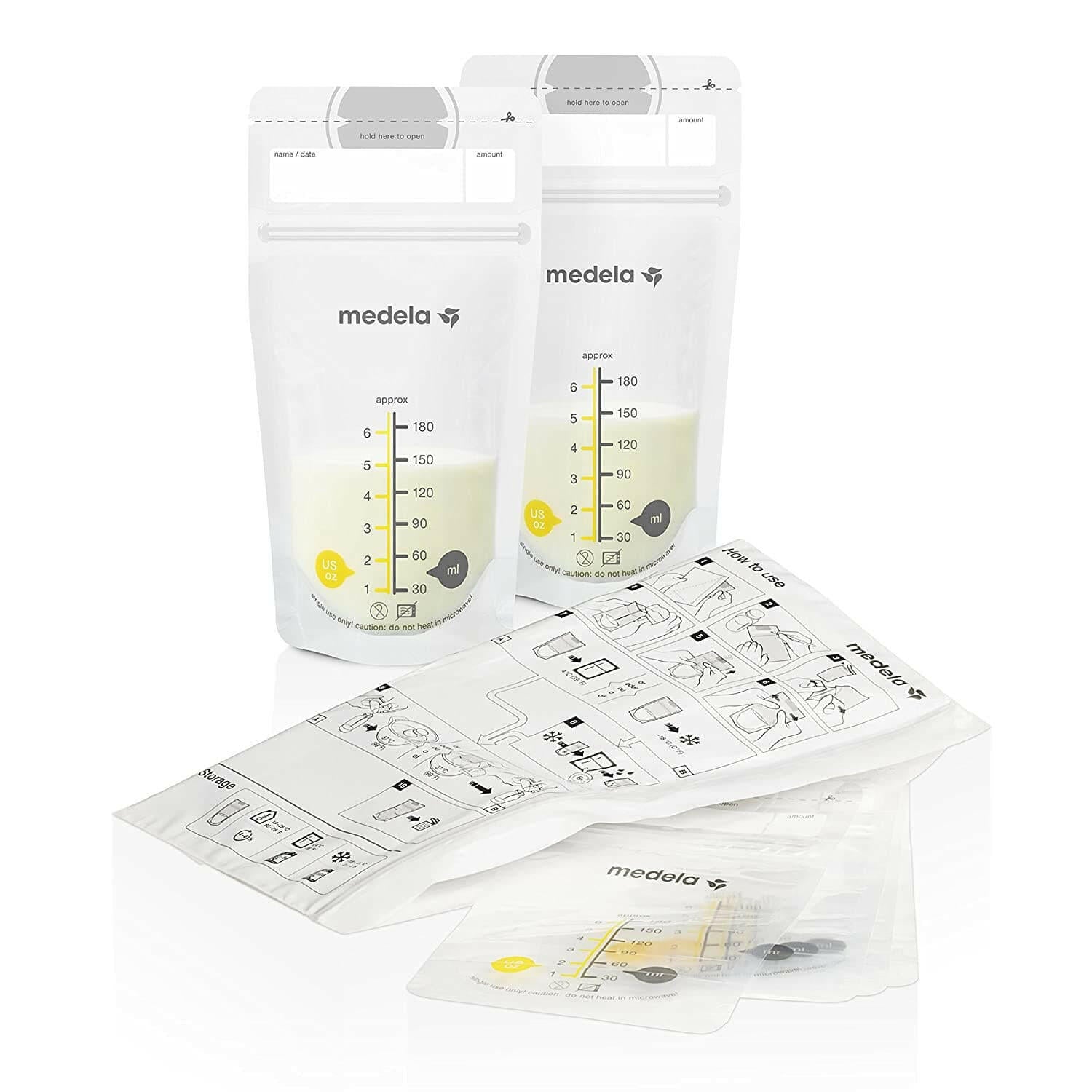 Medela Breast Milk Storage Bags, 50 Count.