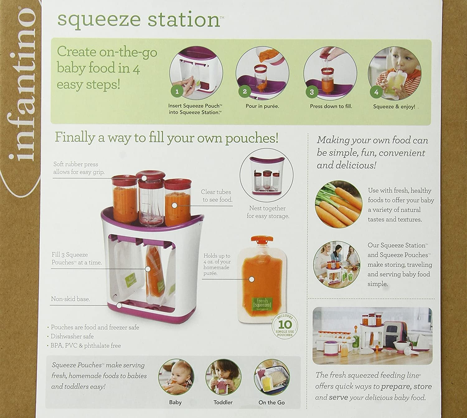 Infantino Squeeze Station - Pouch Filling Station.